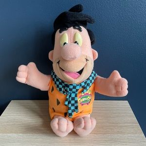 Vintage Fred Flintstone Plush Toy Cartoon Club Network Mattel